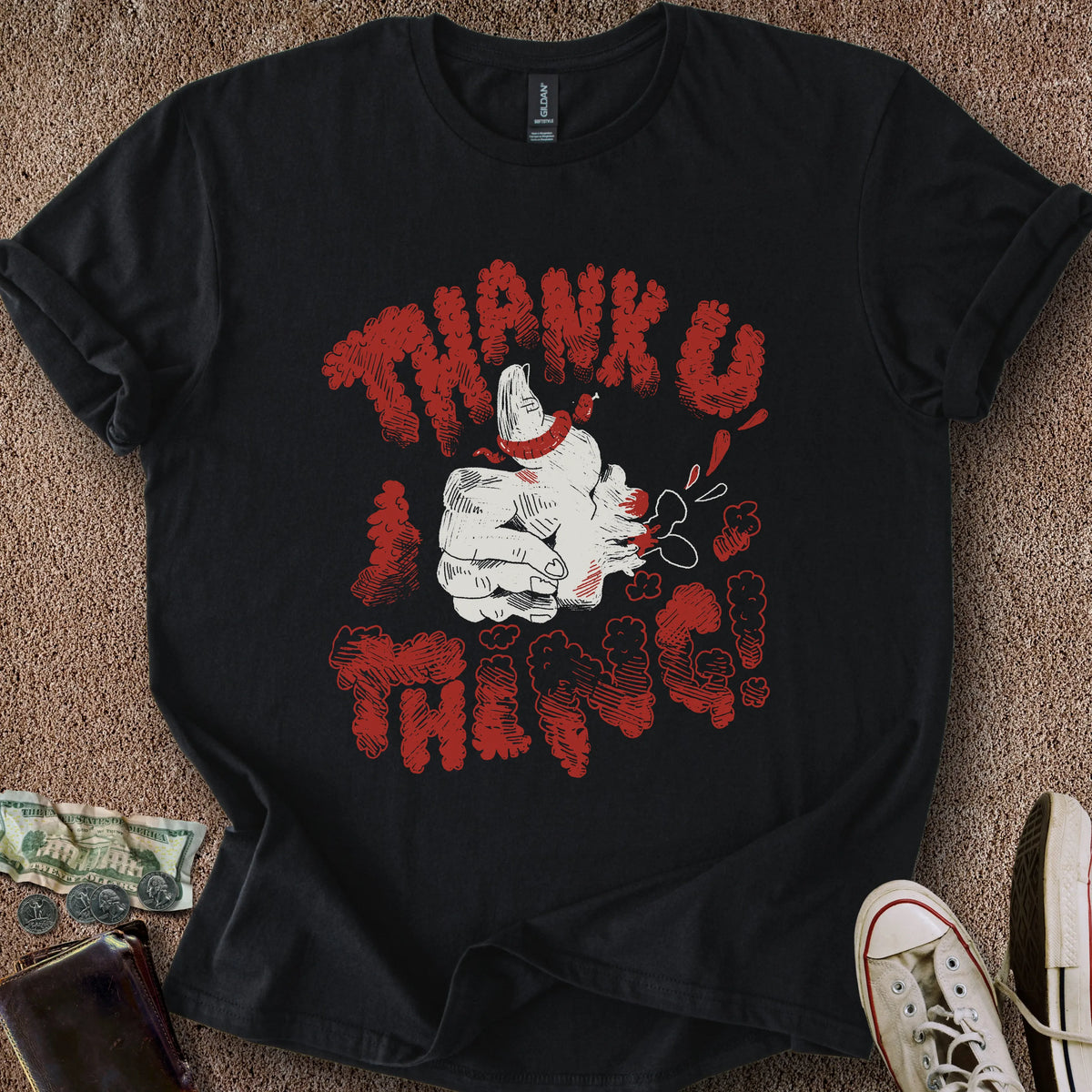 Printify T-Shirt Black / S Thanks Thing T-Shirt