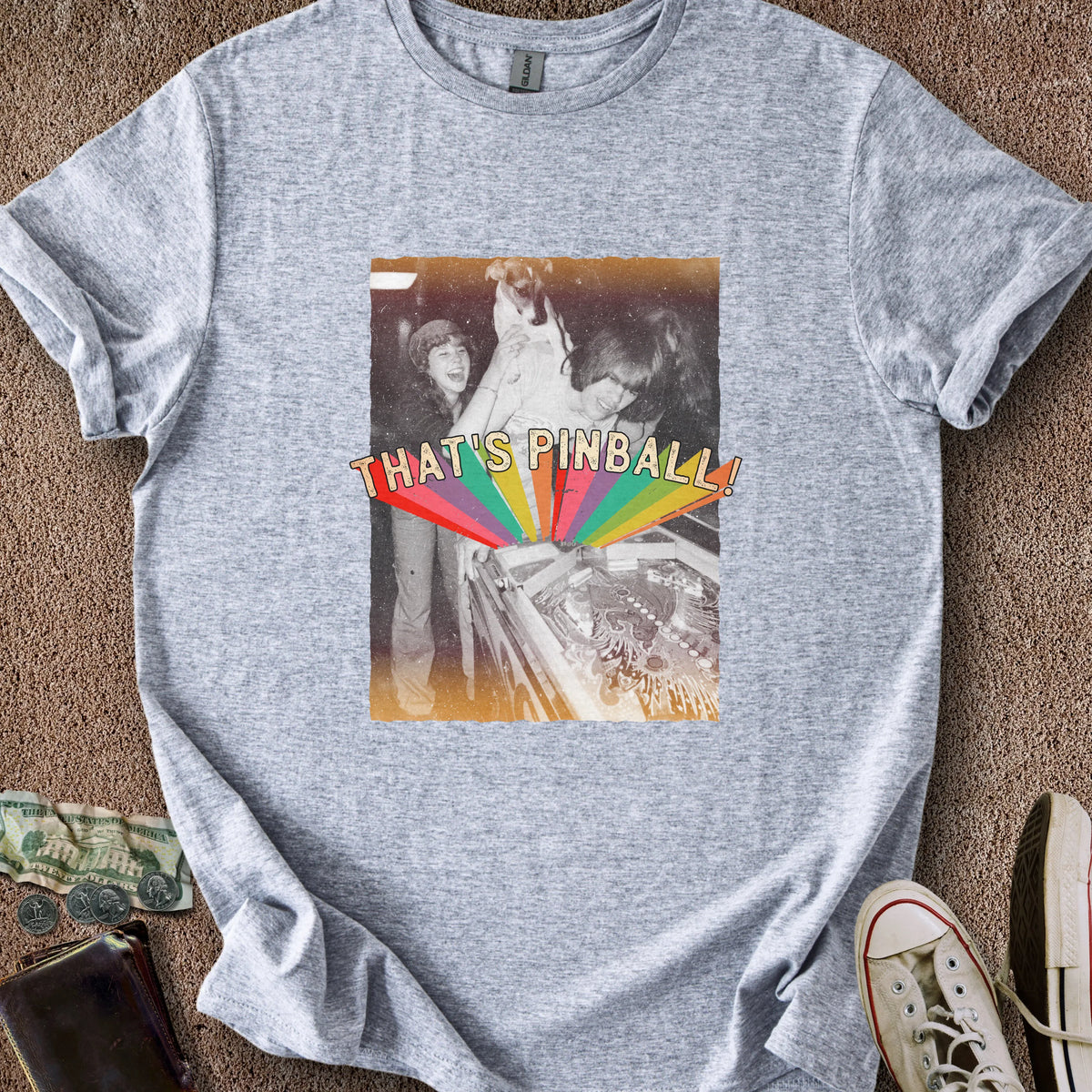 Printify T-Shirt Sport Grey / S That's Pinball T-Shirt