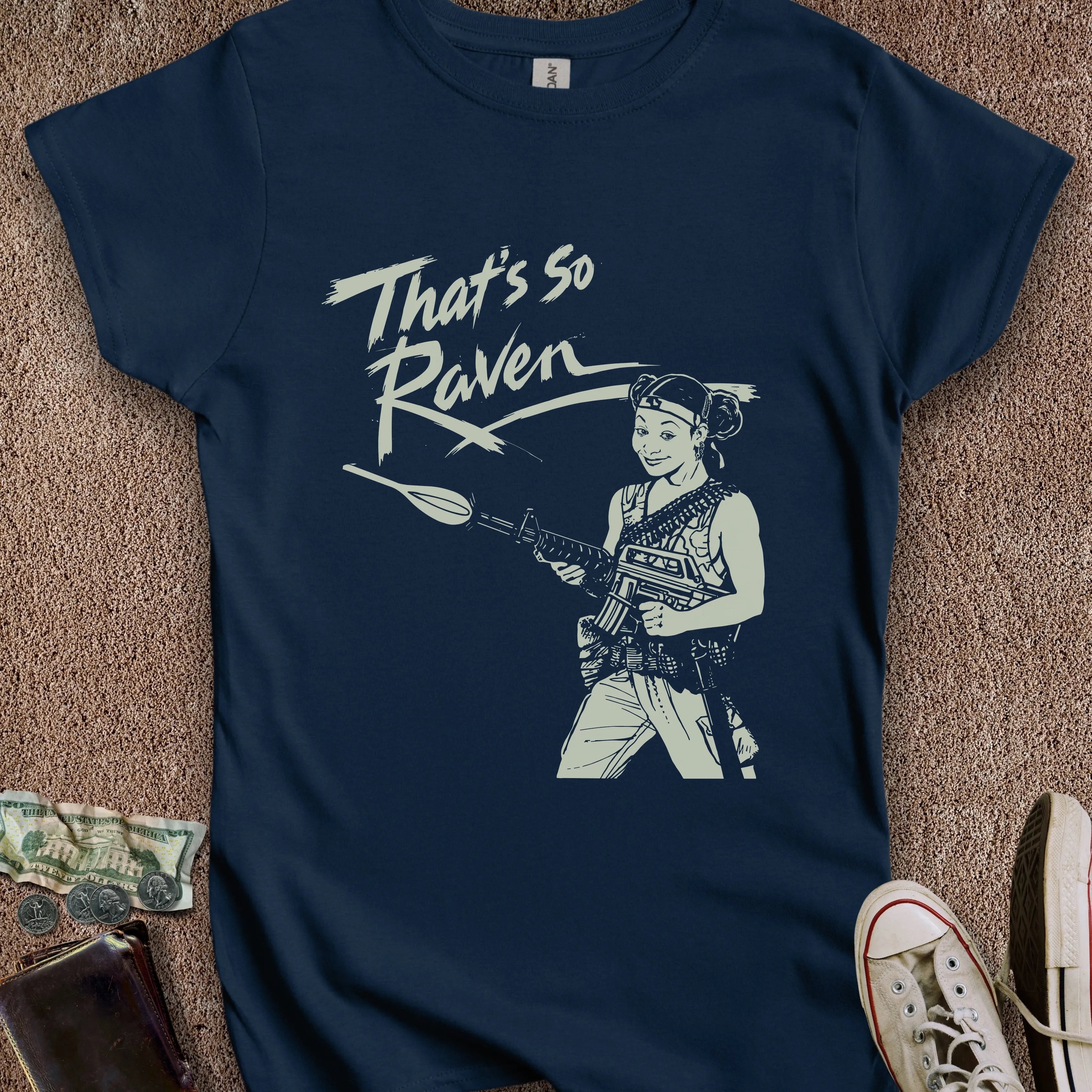Printify T-Shirt S / Navy That's So Raven Women's T-Shirt