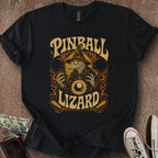 Printify T-Shirt Black / S The Pinball Lizard T-Shirt