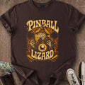 Printify T-Shirt Dark Chocolate / S The Pinball Lizard T-Shirt