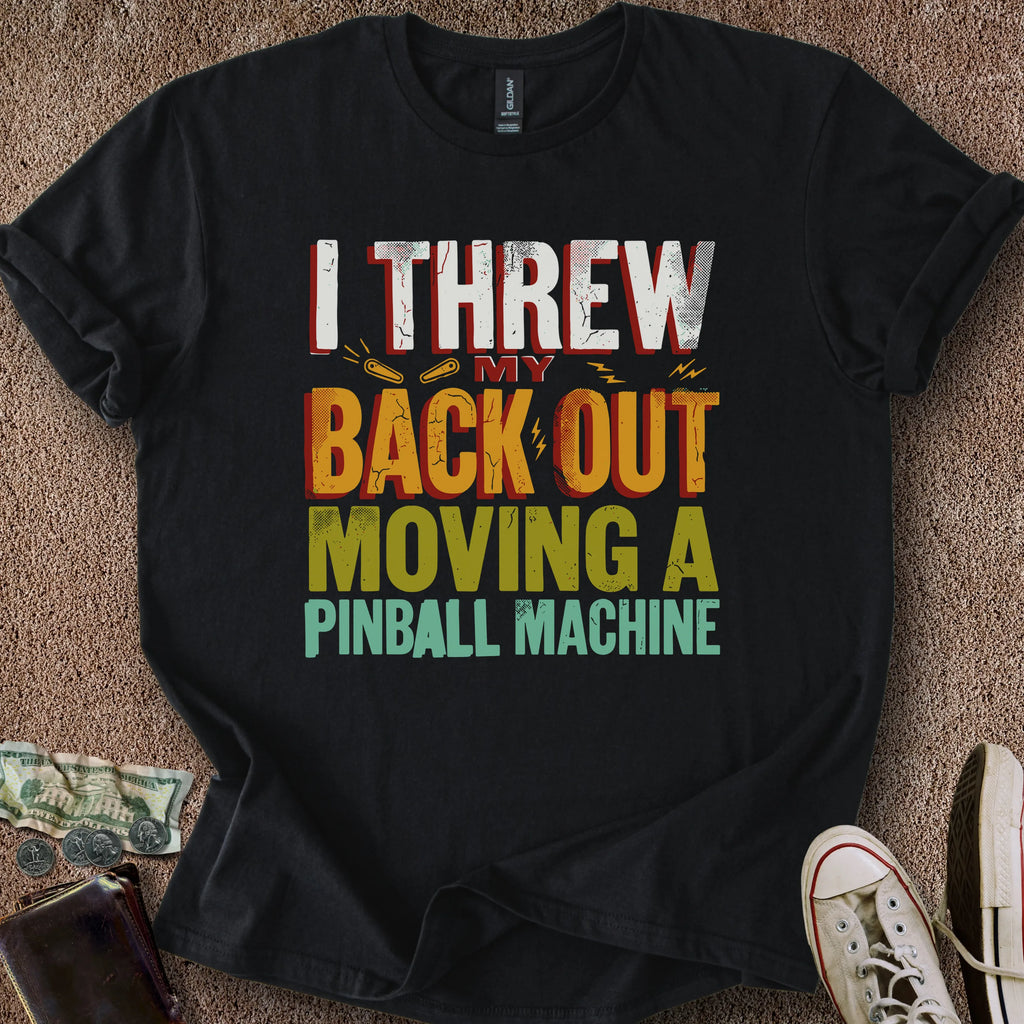 Printify T-Shirt Black / S Threw My Back Out T-Shirt
