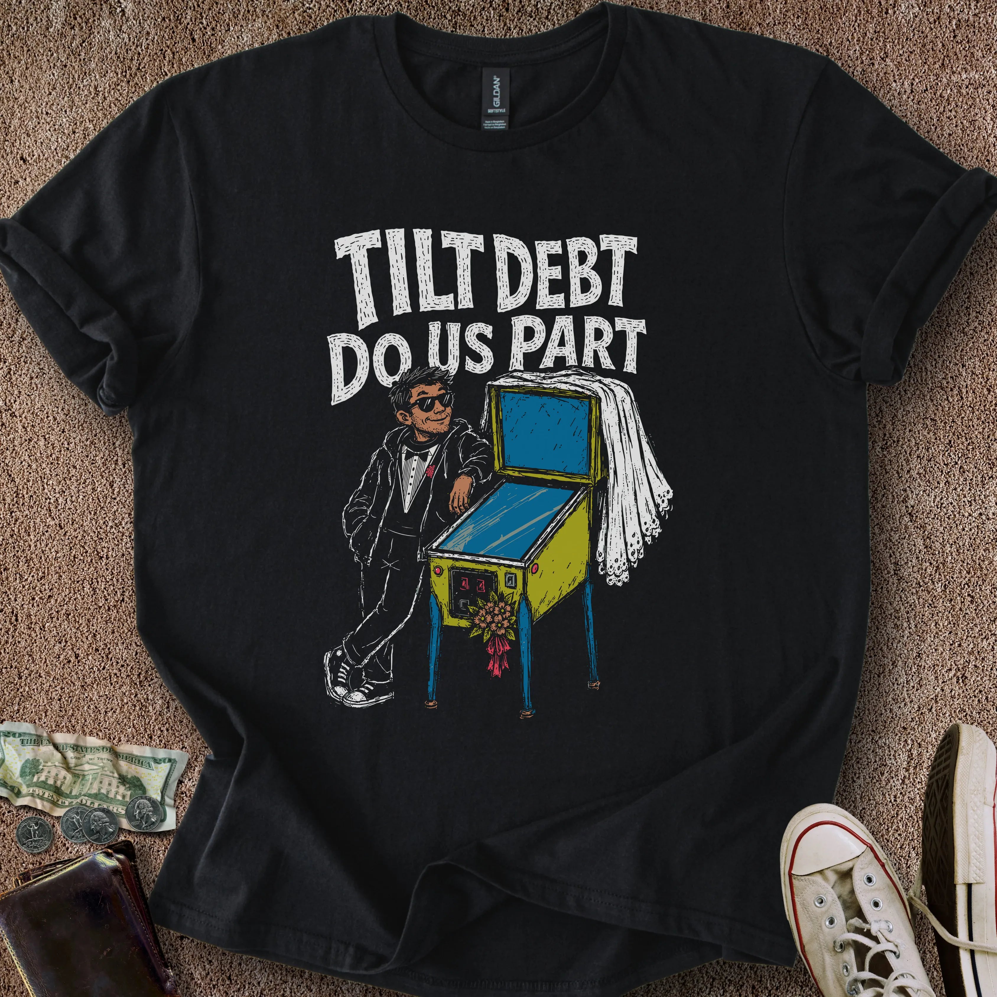 Printify T-Shirt Black / S Tilt Debt Do Us Part T-Shirt