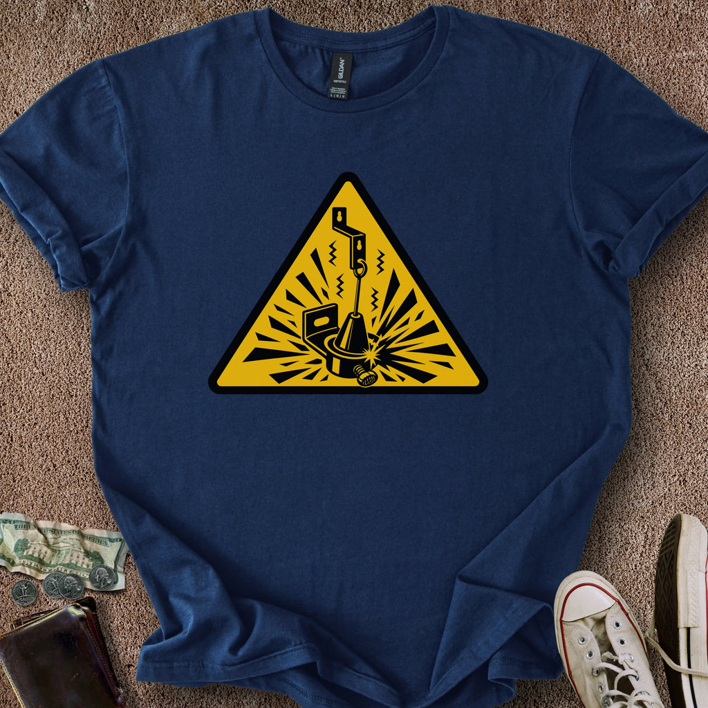Printify T-Shirt Navy / S Tilt Explosion T-Shirt