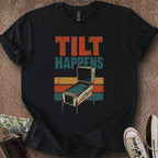 Printify T-Shirt Black / S Tilt Happens T-Shirt