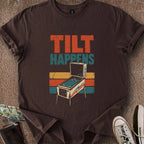 Printify T-Shirt Dark Chocolate / S Tilt Happens T-Shirt