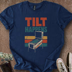 Printify T-Shirt Navy / S Tilt Happens T-Shirt