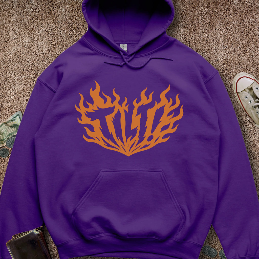 Printify Hoodie Purple / S Tilt on Fire Hoodie