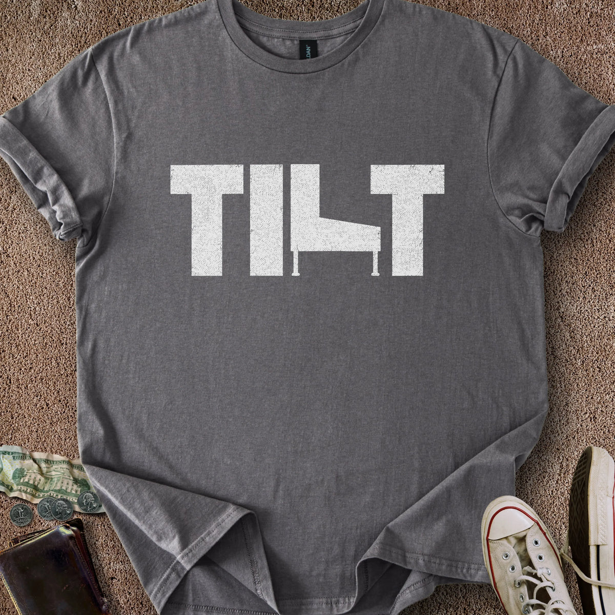 Printify T-Shirt Charcoal / S Tilt T-Shirt