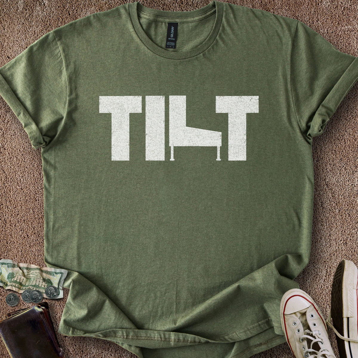 Printify T-Shirt Military Green / S Tilt T-Shirt
