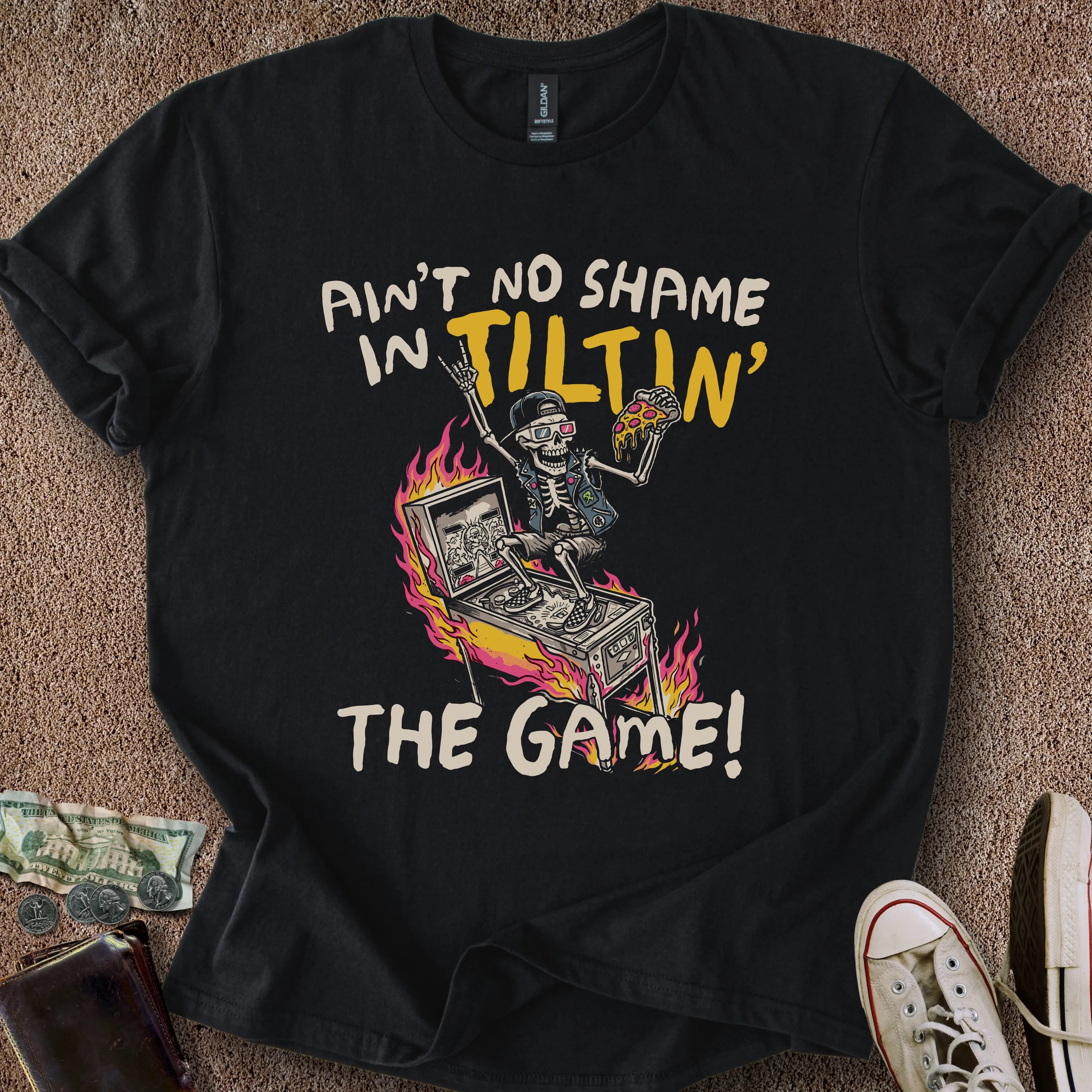 Printify T-Shirt Black / S Tilting Shame T-Shirt