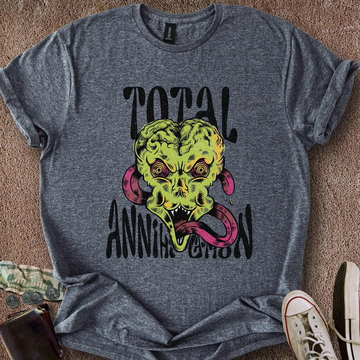 Printify T-Shirt Dark Heather / M Total Annihilation T-Shirt