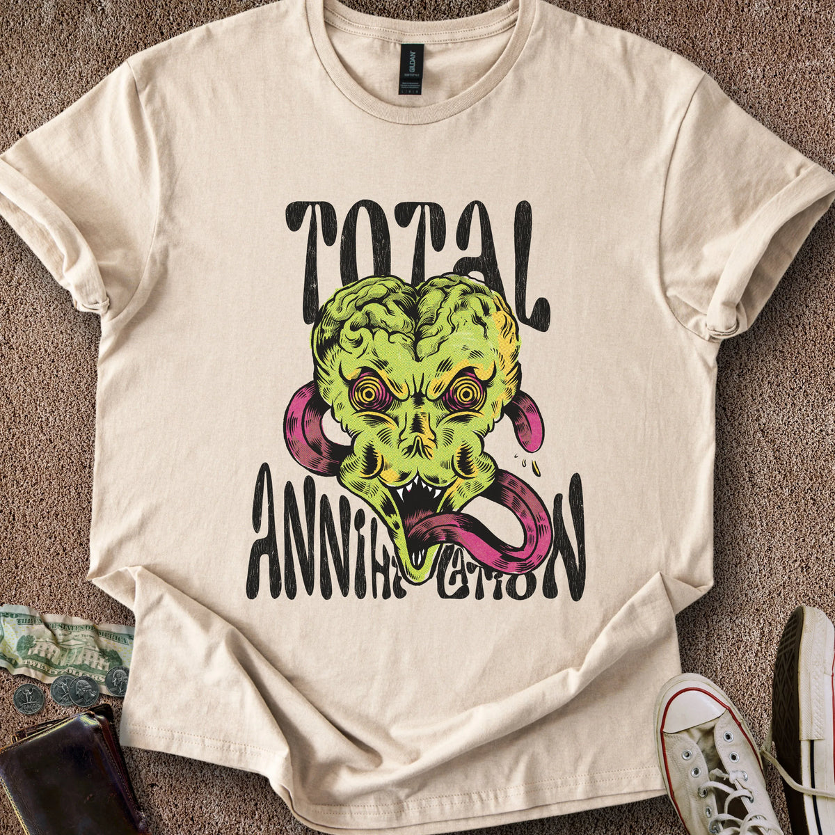 Printify T-Shirt Sand / M Total Annihilation T-Shirt