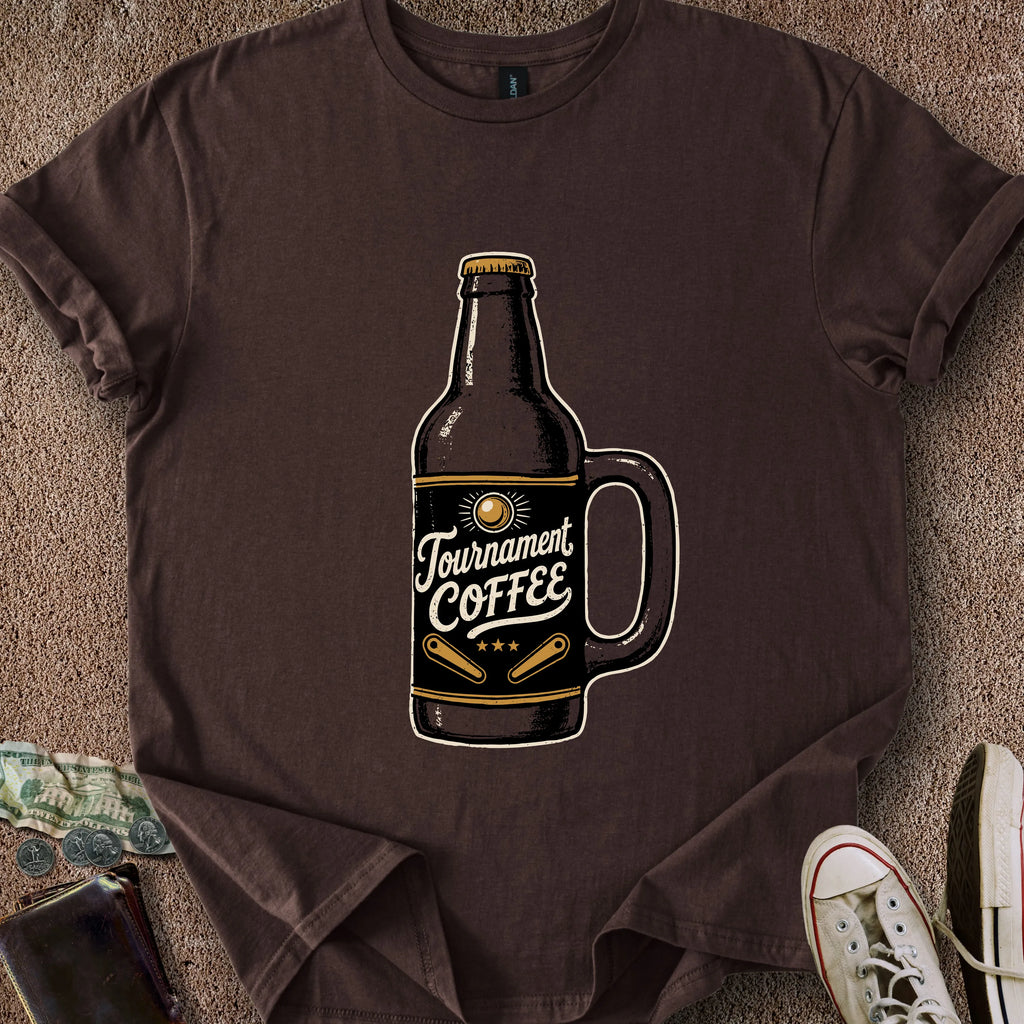 Printify T-Shirt Dark Chocolate / S Tournament Coffee T-Shirt