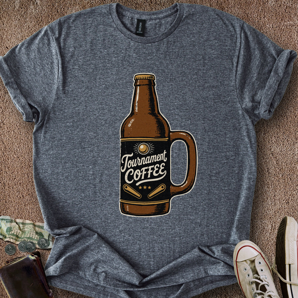 Printify T-Shirt Dark Heather / S Tournament Coffee T-Shirt