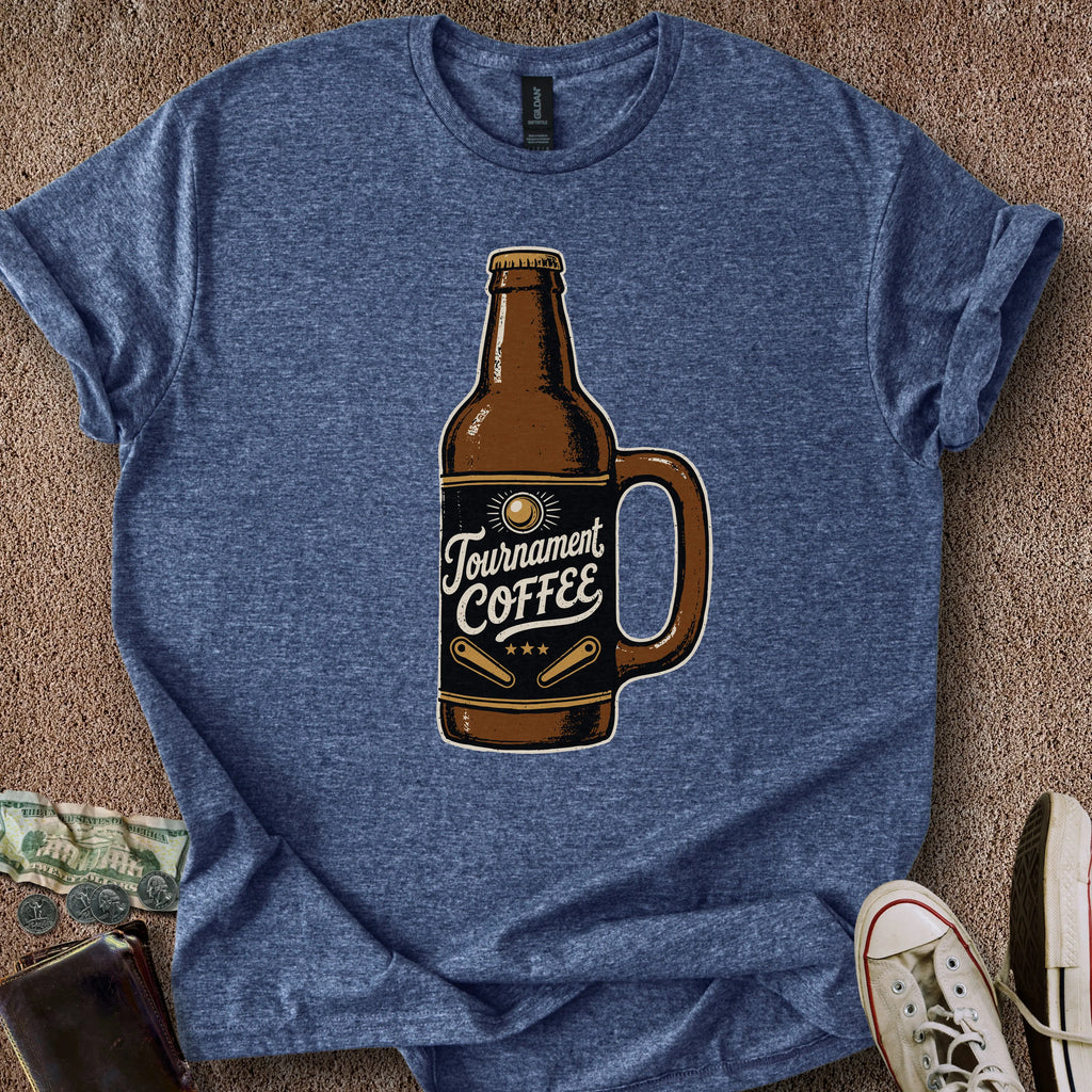Printify T-Shirt Heather Navy / S Tournament Coffee T-Shirt
