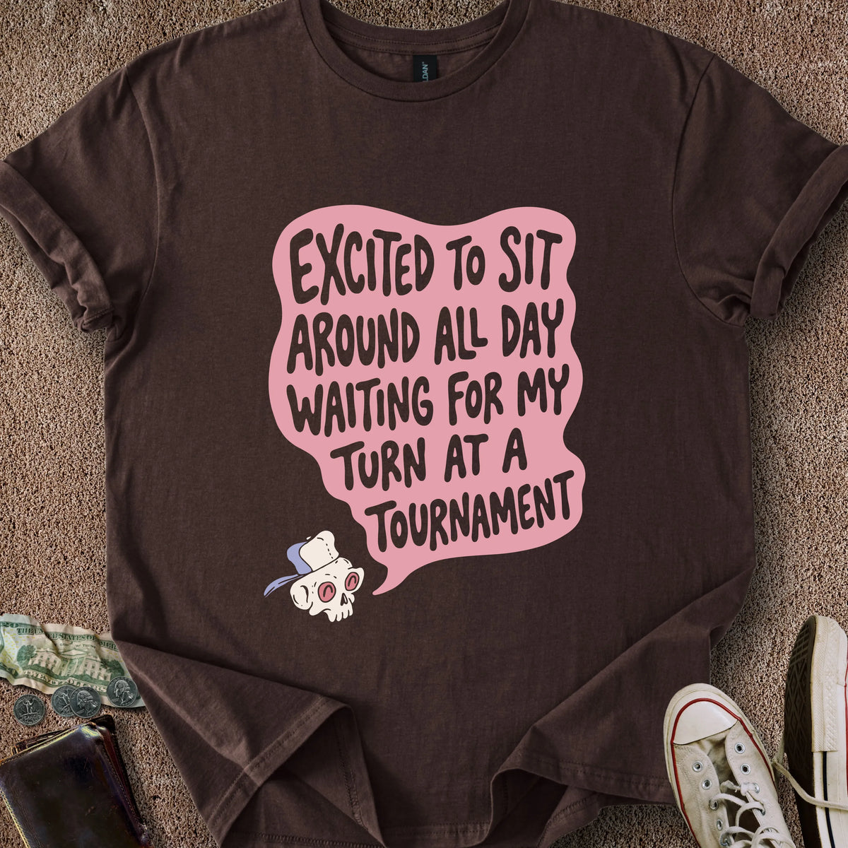 Printify T-Shirt Dark Chocolate / M Tournament Day T-Shirt