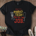 Printify T-Shirt Black / S Unpaid Pinball Tech T-Shirt