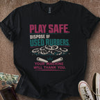 Printify T-Shirt Black / S Used Rubber Disposal T-Shirt