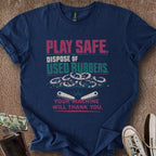 Printify T-Shirt Navy / S Used Rubber Disposal T-Shirt