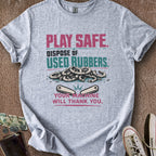 Printify T-Shirt Sport Grey / S Used Rubber Disposal T-Shirt