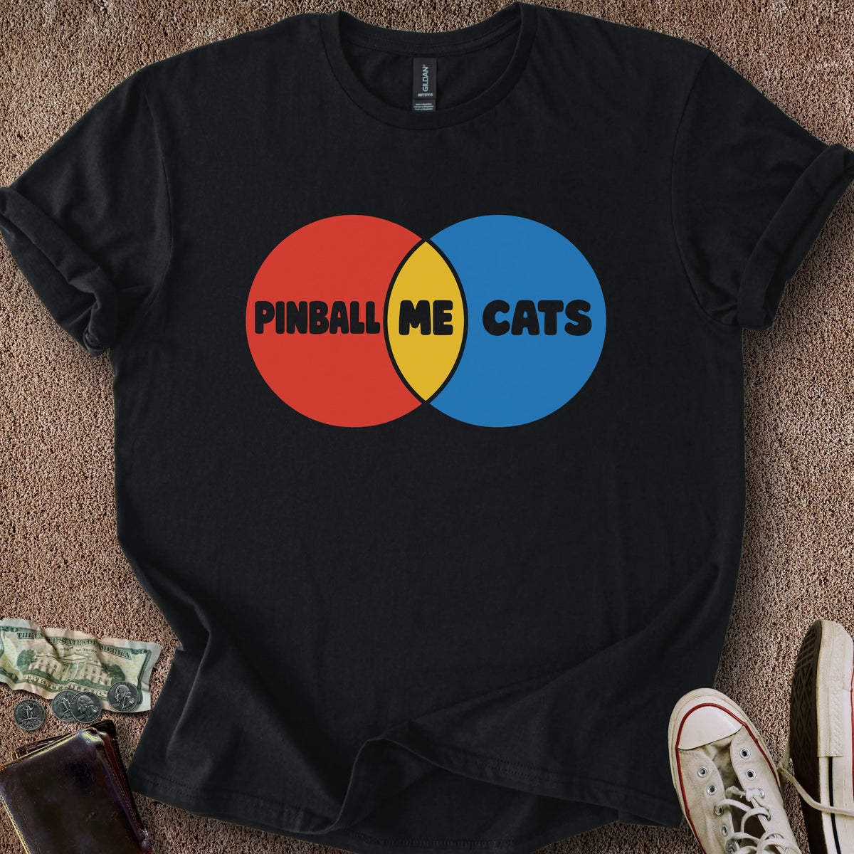 Printify T-Shirt Black / S Venn Diagram T-Shirt