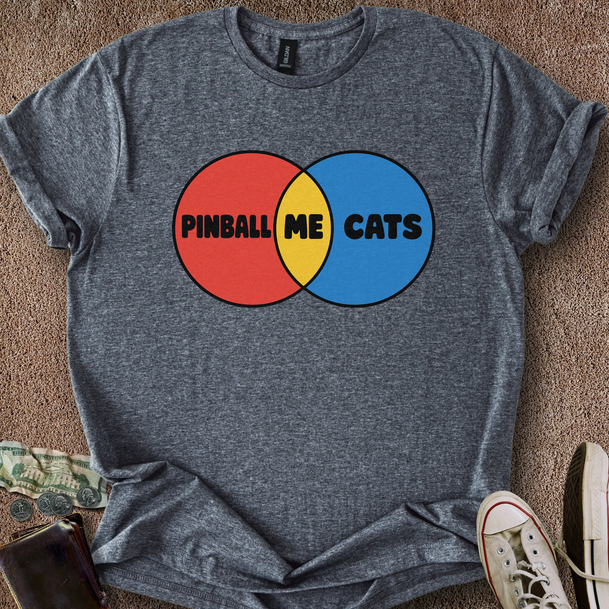 Printify T-Shirt Dark Heather / S Venn Diagram T-Shirt