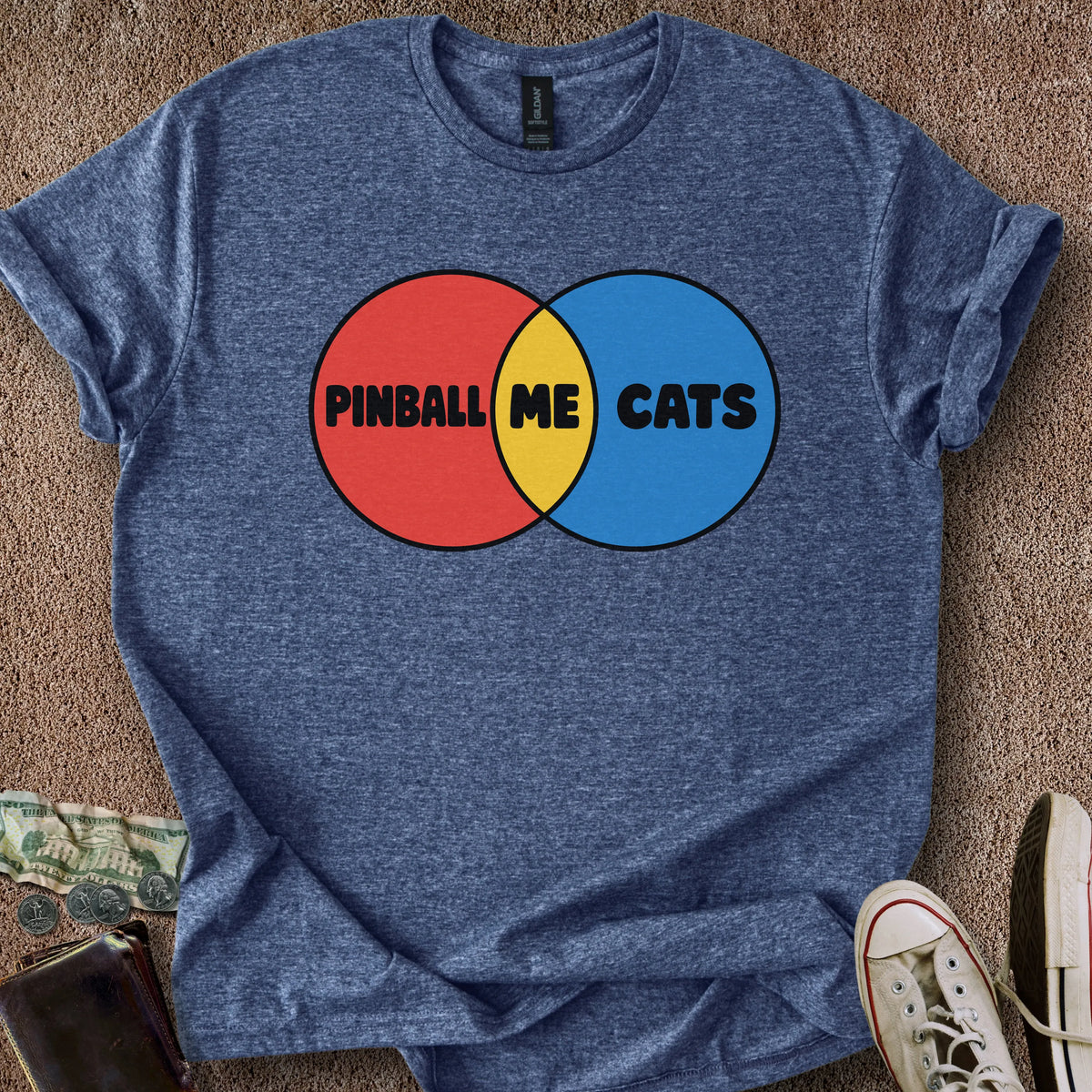 Printify T-Shirt Heather Navy / S Venn Diagram T-Shirt