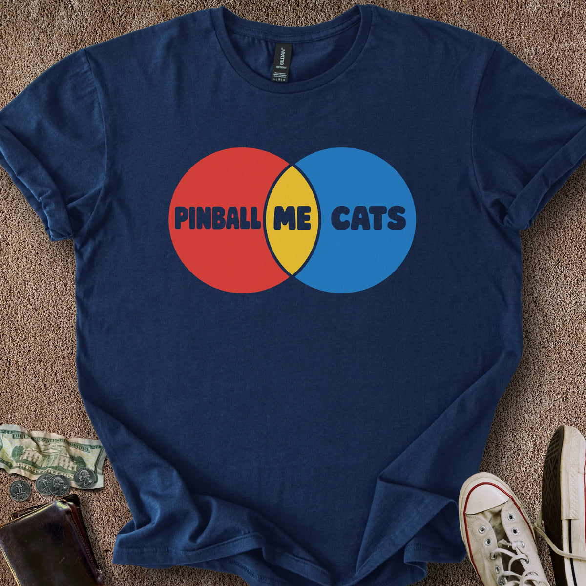 Printify T-Shirt Navy / S Venn Diagram T-Shirt
