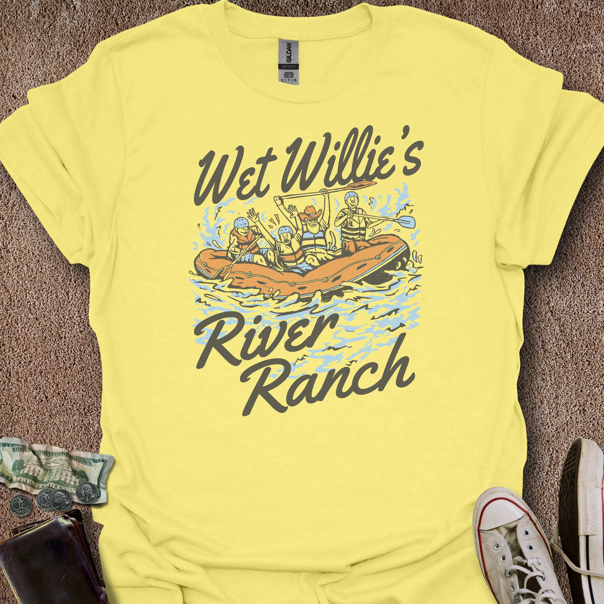 Printify T-Shirt Cornsilk / M Wet Willie's T-Shirt