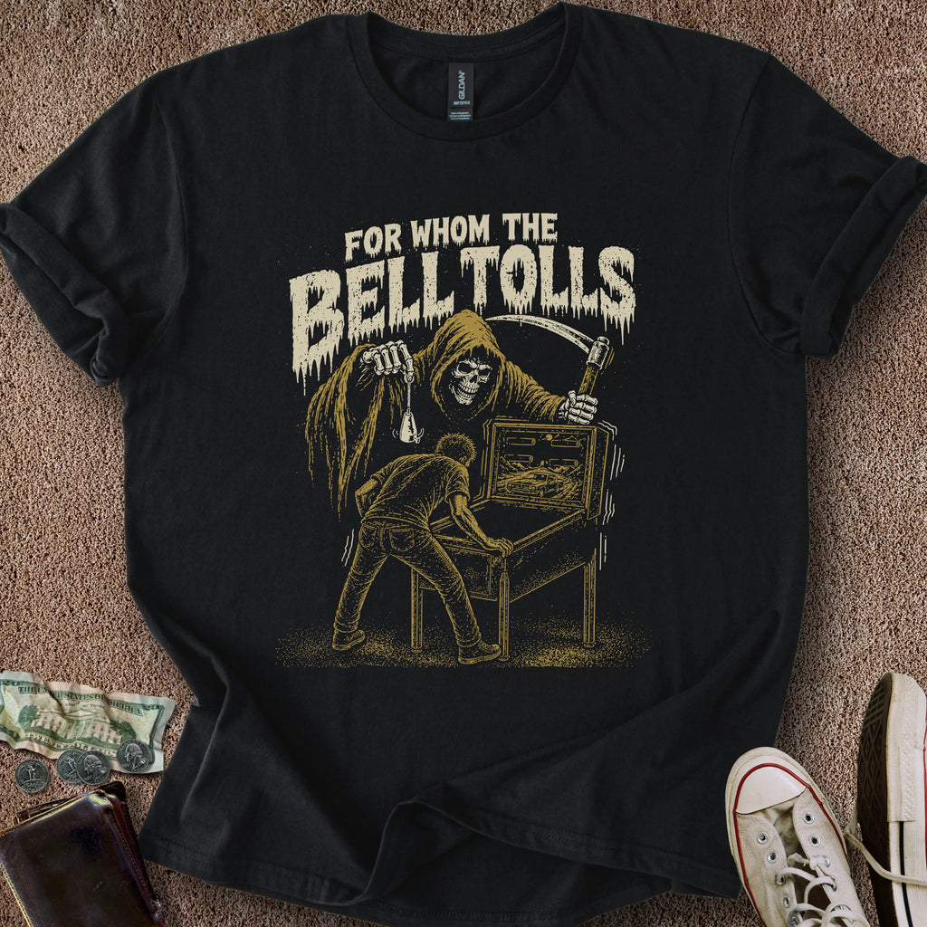 Printify T-Shirt Black / S Whom the Bell Tolls T-Shirt