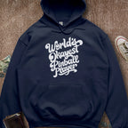 Printify Hoodie Navy / S Worlds Okayest Pinball Hoodie