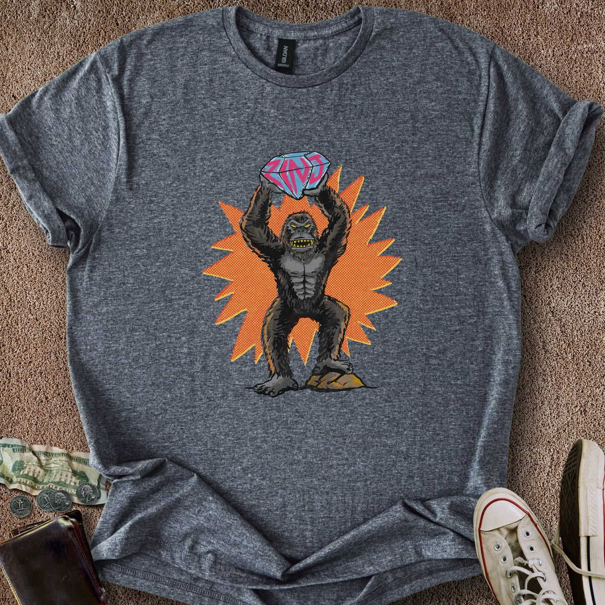 Printify T-Shirt Dark Heather / S Zinj T-Shirt